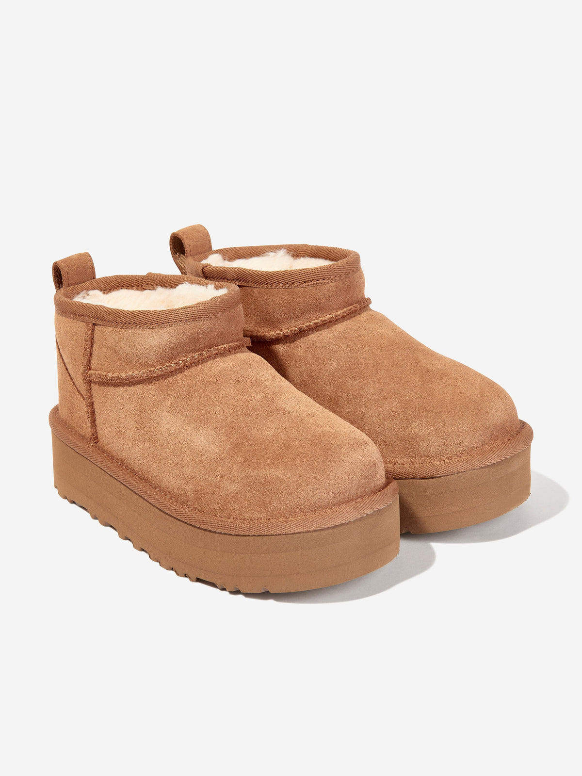 UGG Girls Classic Ultra Mini Platform Boots in Chestnut  display picture 1