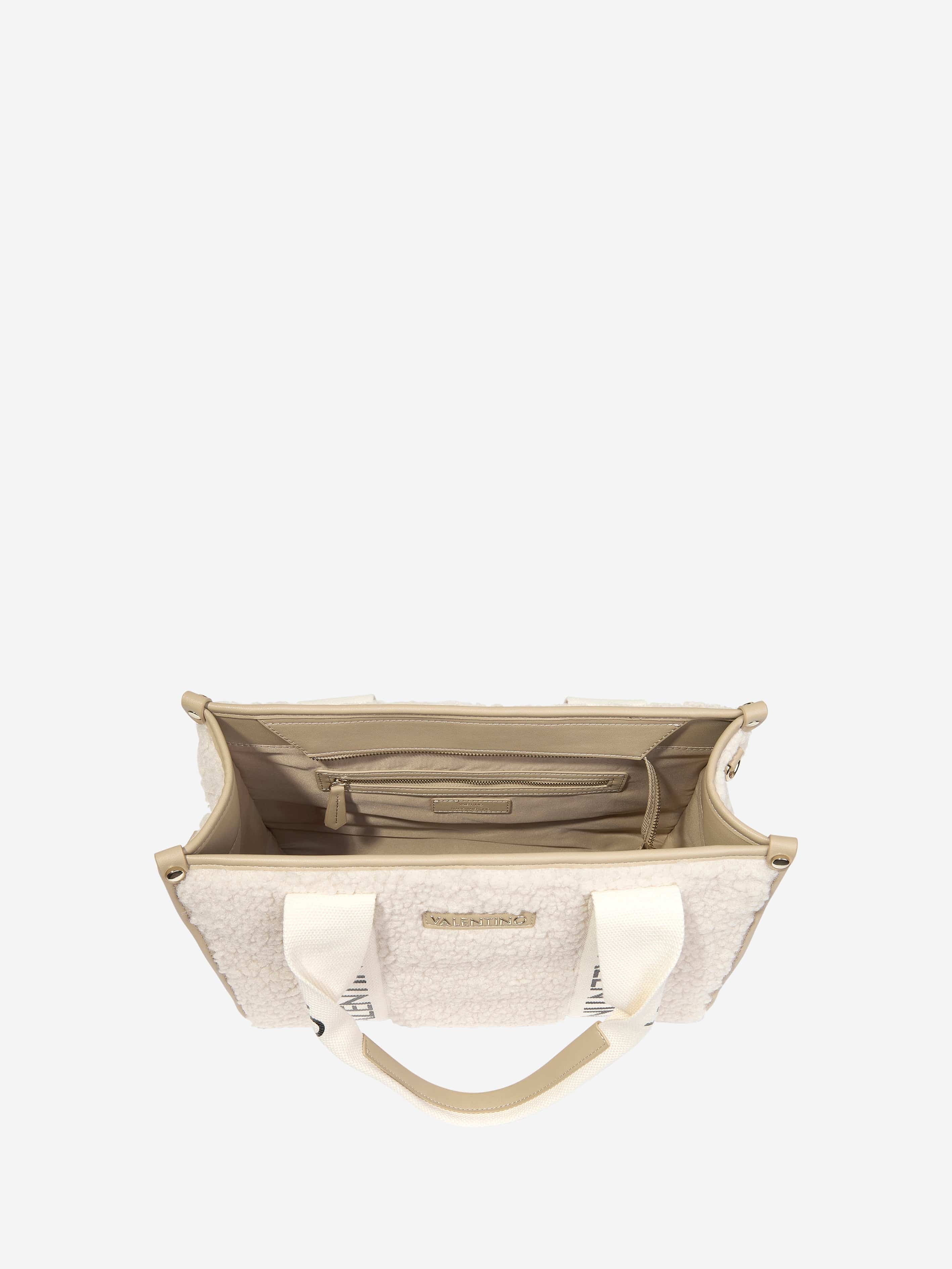 Valentino Girls Special Camy Shopping Bag in Beige (W:37cm 