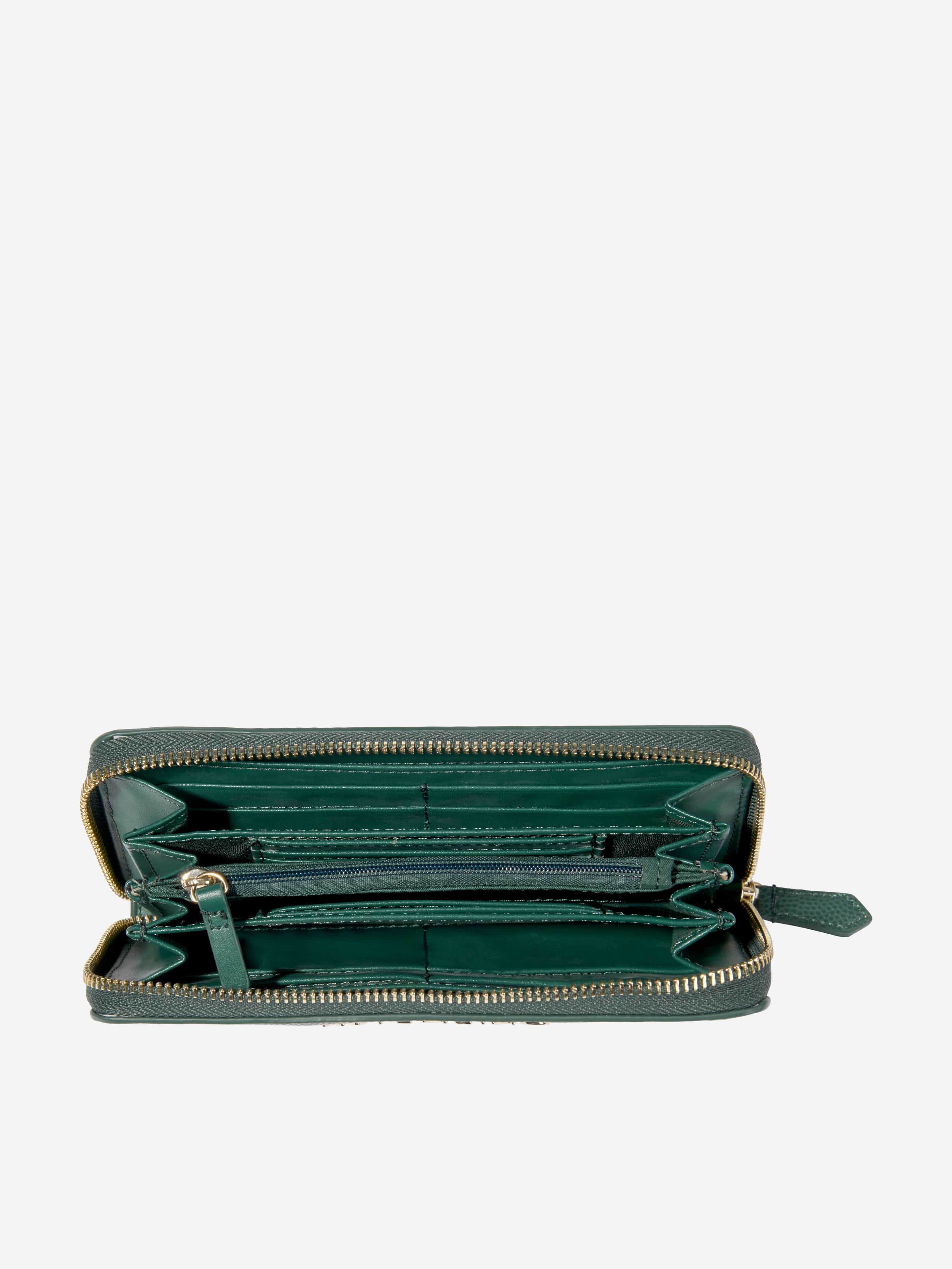 Valentino Divina Zip Around Wallet in Green (14.5cm) | Childsplay