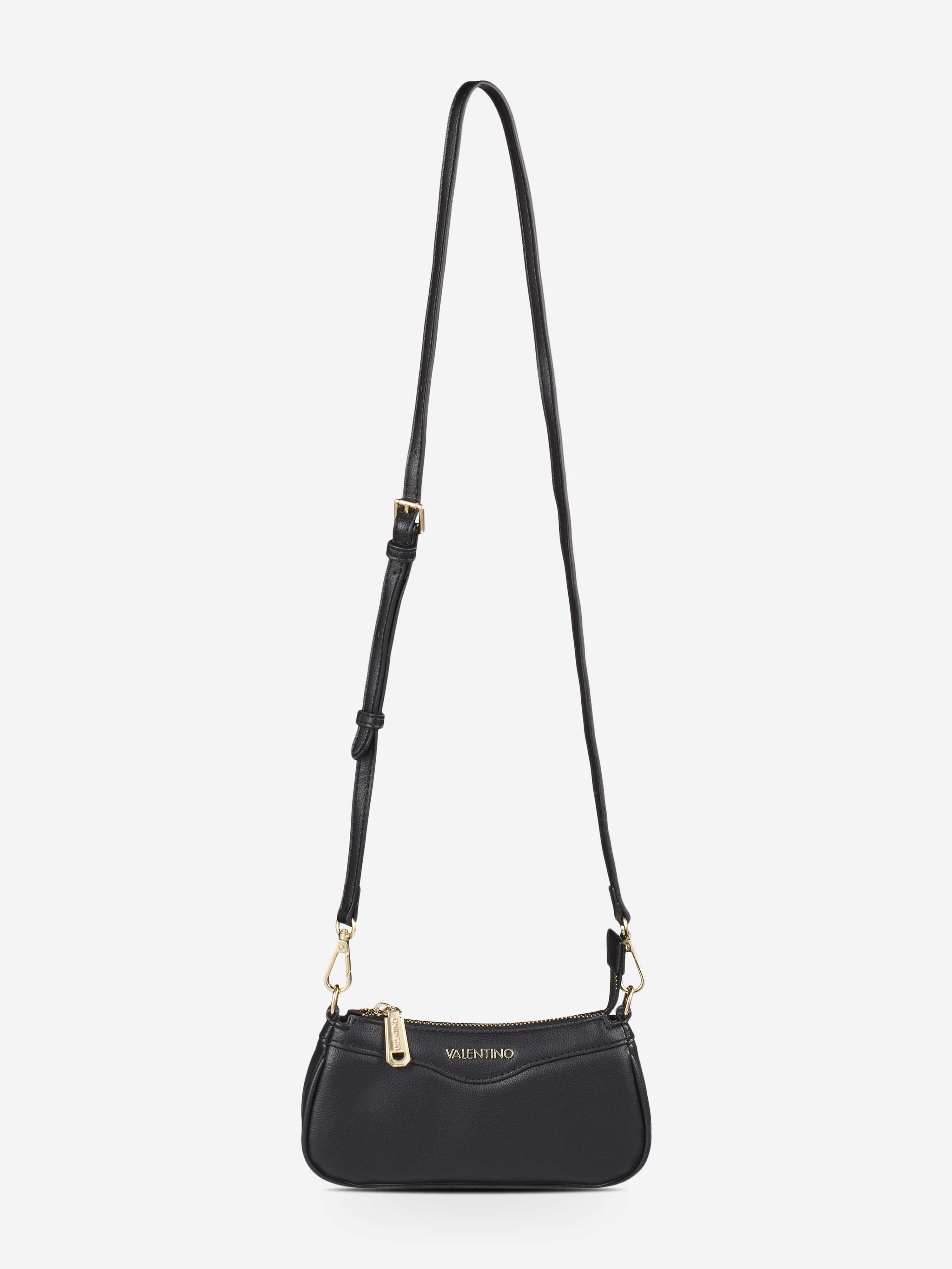 ショルダーバッグ　パイル生地　（teen）　1114 Valentino Elly Shoulder Bag in Black (20cm) | Childsplay Clothing