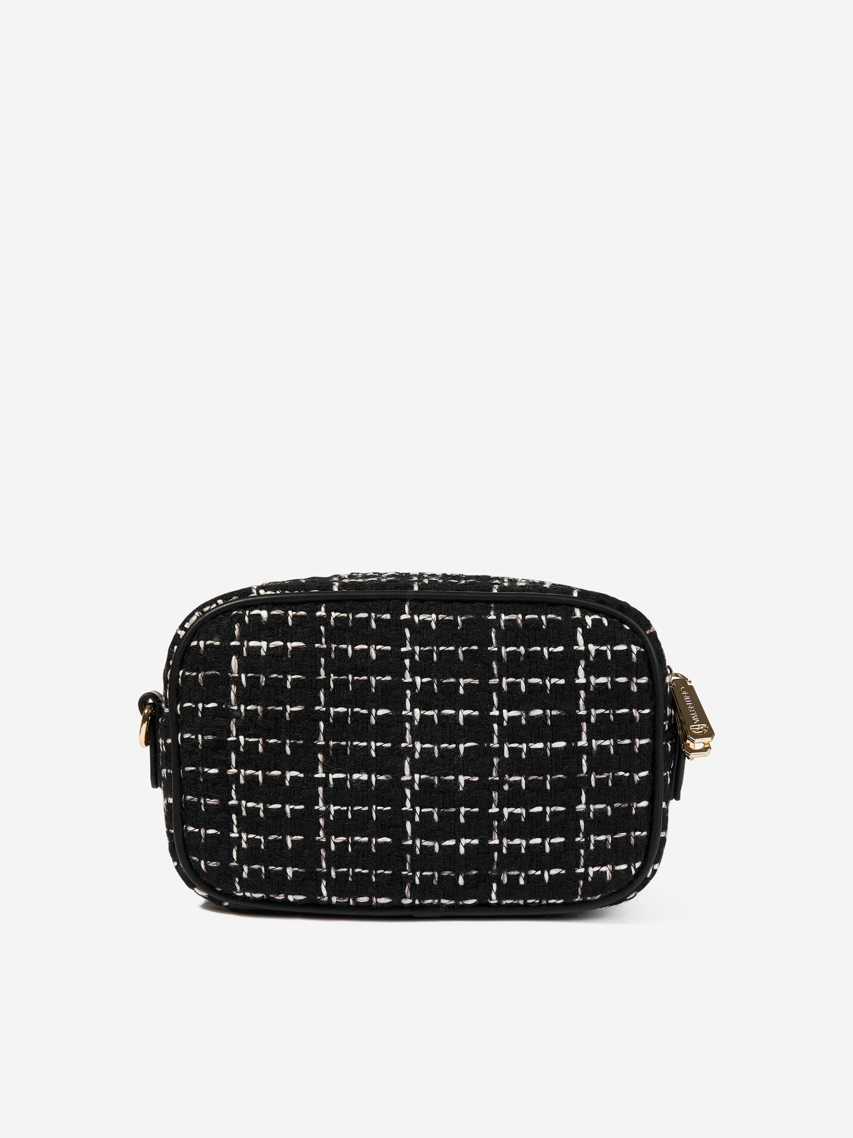 Valentino Tweed Crossbody Bag in Black (20cm) | Childsplay Clothing