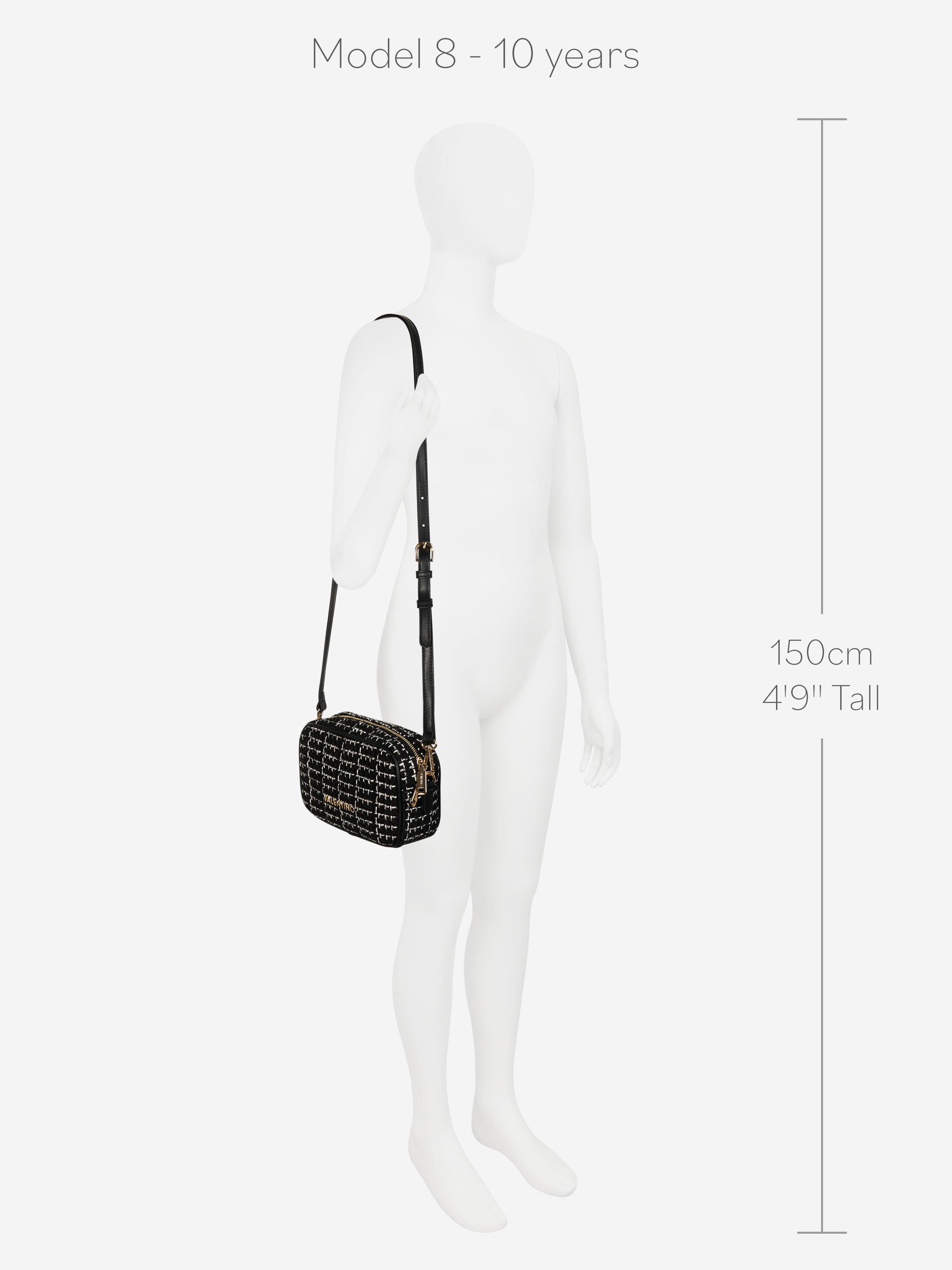 Valentino Tweed Crossbody Bag in Black (20cm) | Childsplay Clothing
