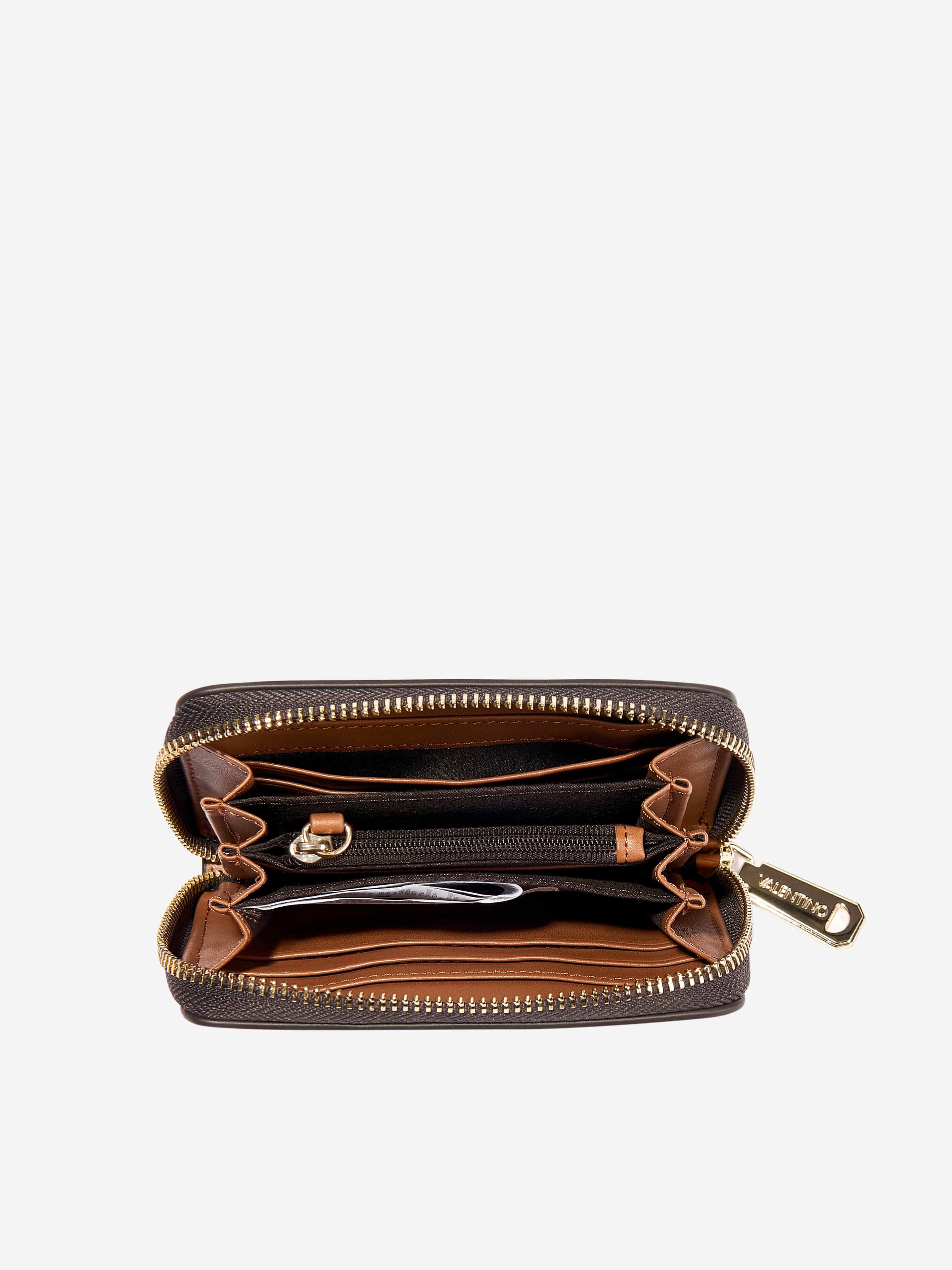 Valentino Regina Re Zip Around Wallet in Brown (13cm) | Childsplay