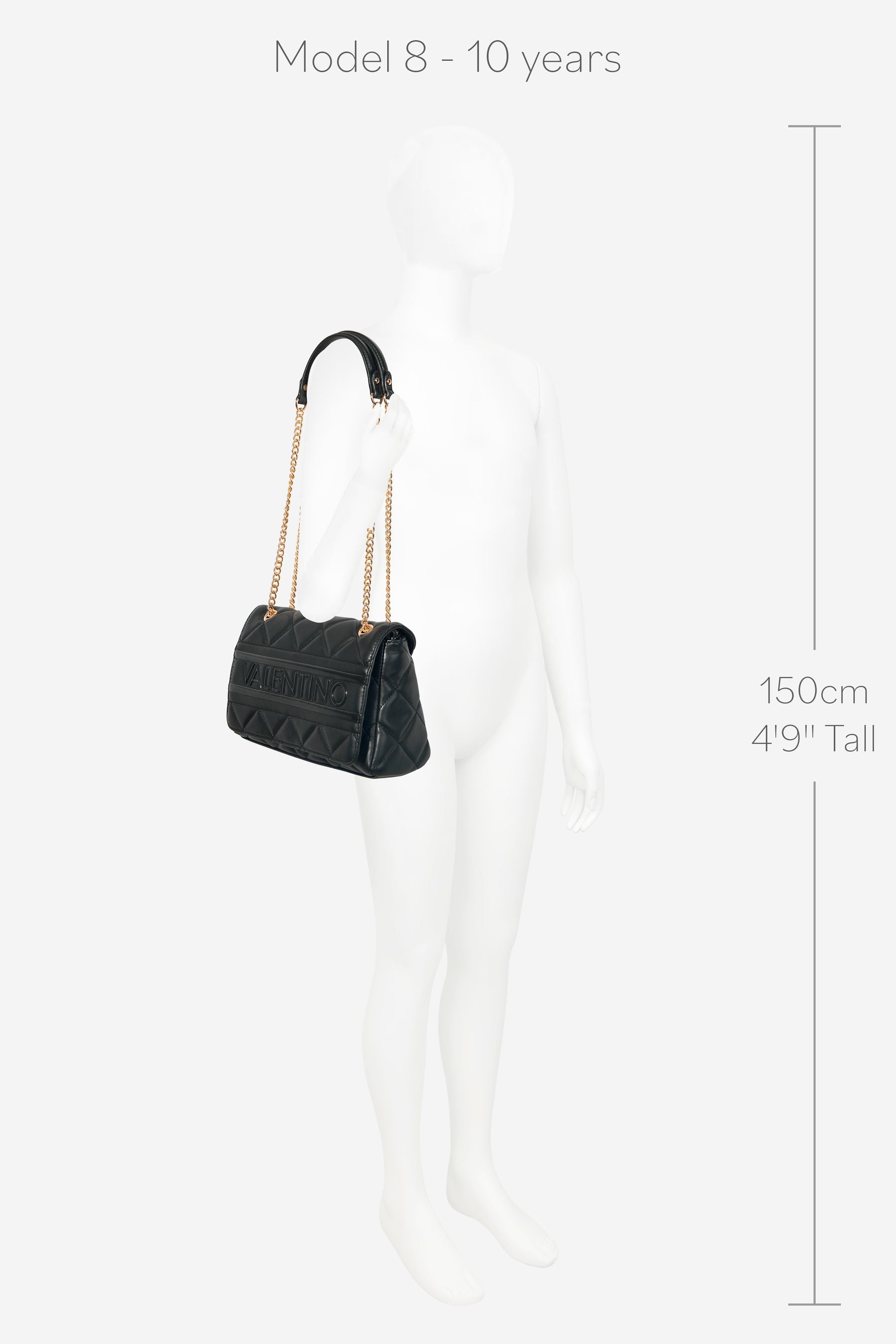 Valentino Ada Flap Bag in Black (26cm) | Childsplay Clothing