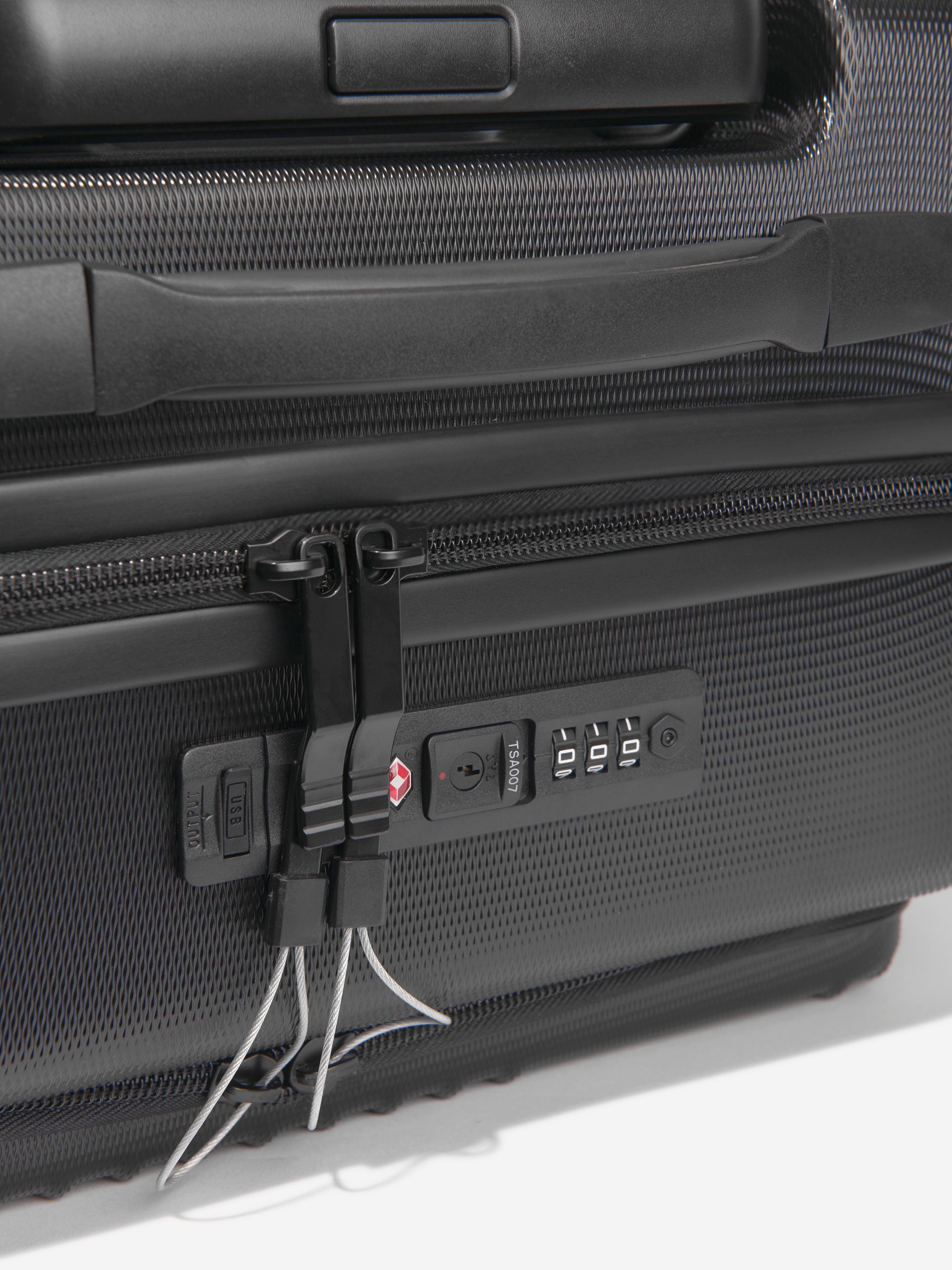 Valentino Explorer Small Size Carry On Suitcase in Black (50cm