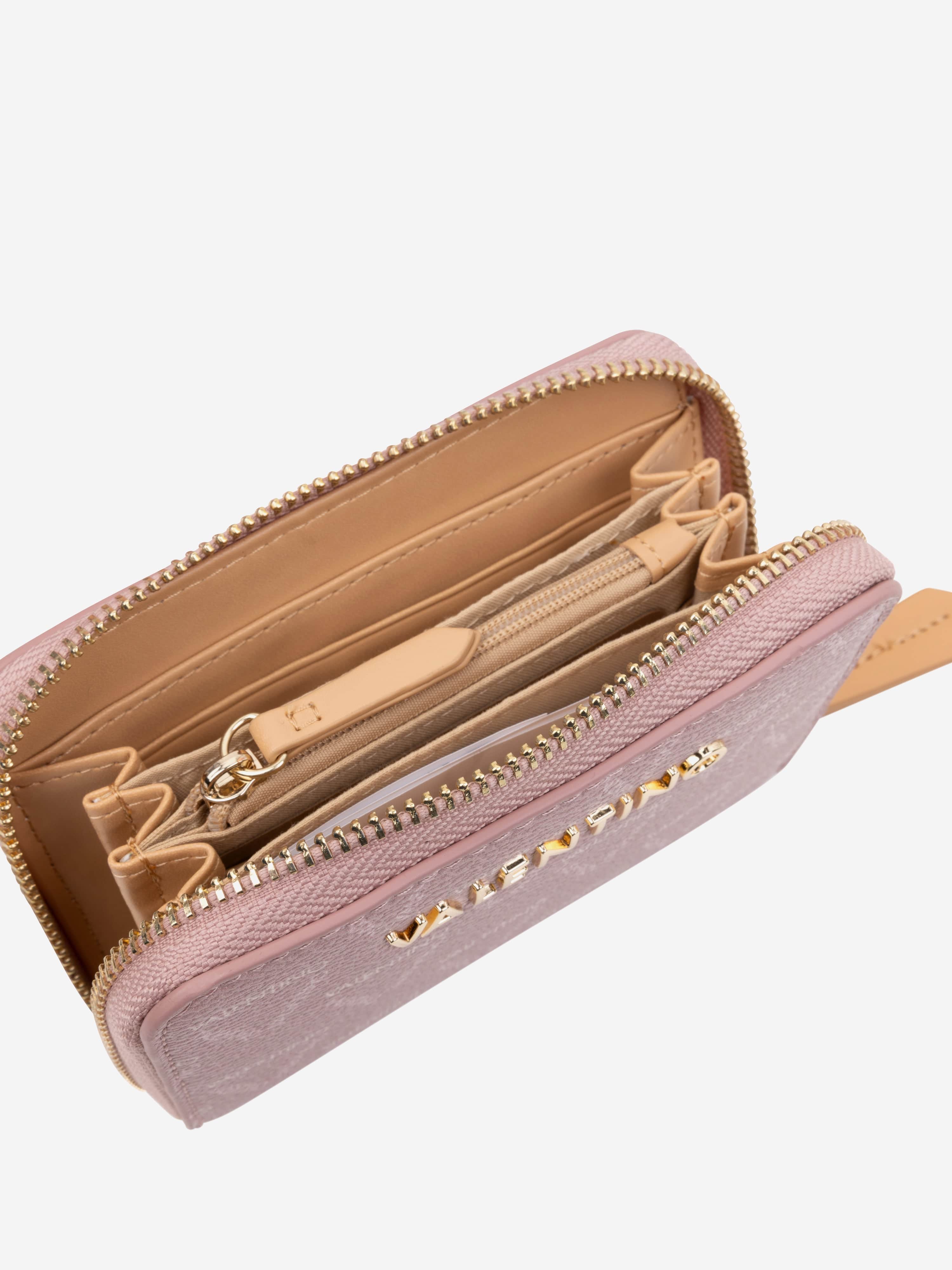 Valentino Lady Re Zip Around Wallet in Pink (13cm) | Childsplay
