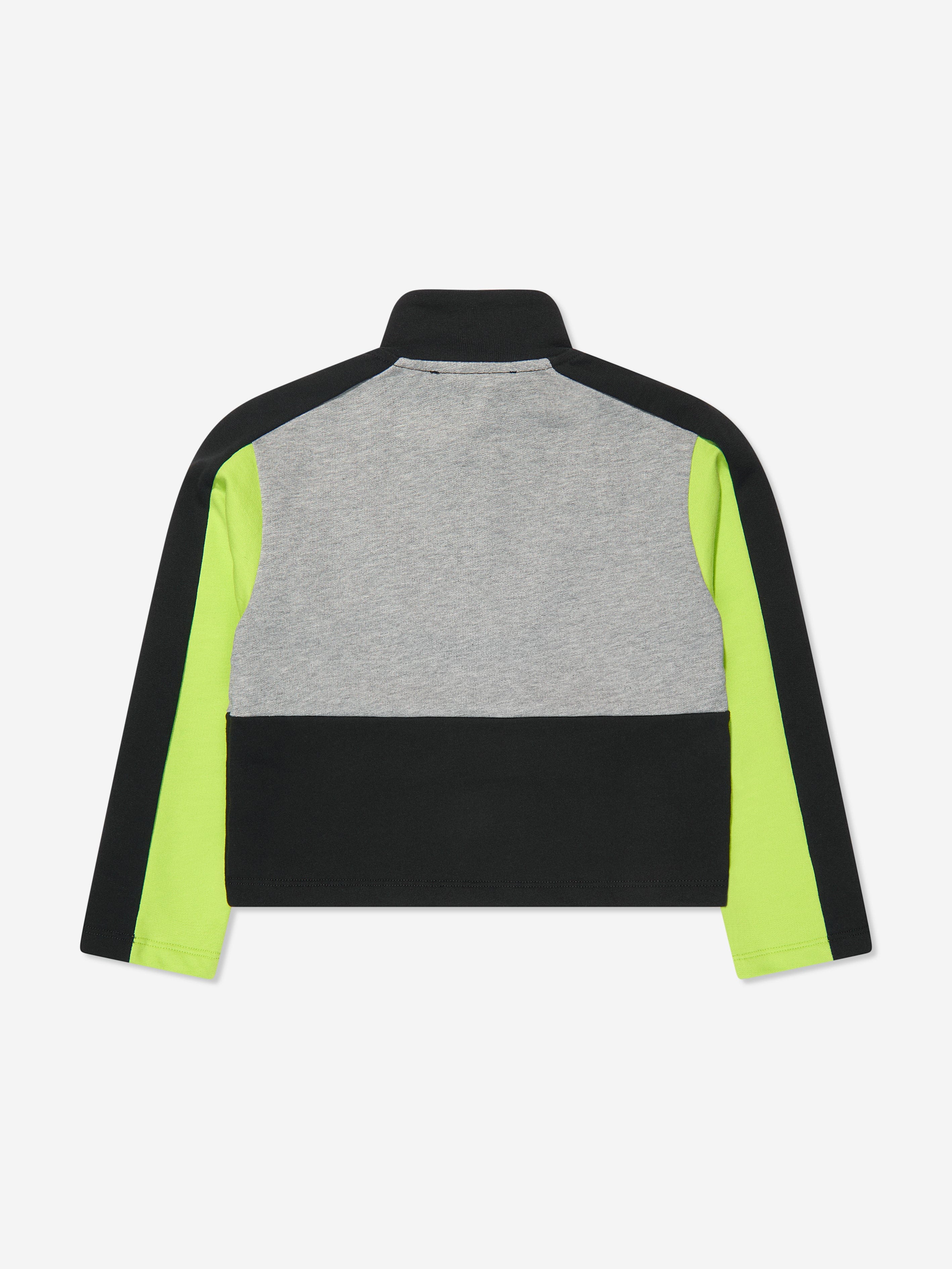 Versace Boys Half Zip Sweatshirt in Grey | Childsplay Clothing