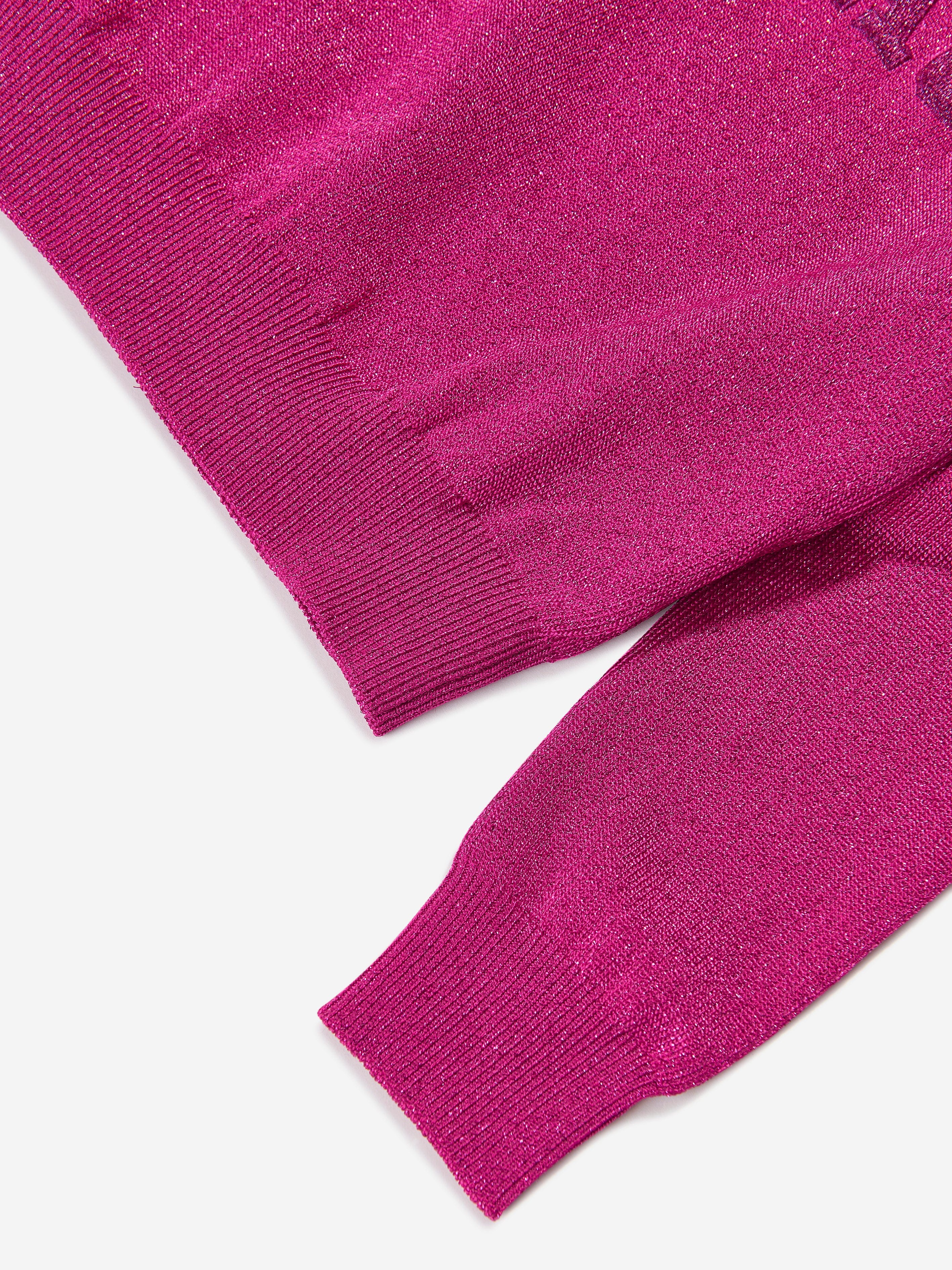 Versace Girls Logo Knitted Sweater in Pink | Childsplay Clothing Versace Girls Logo Knitted Sweater in Pink | Childsplay Clothing