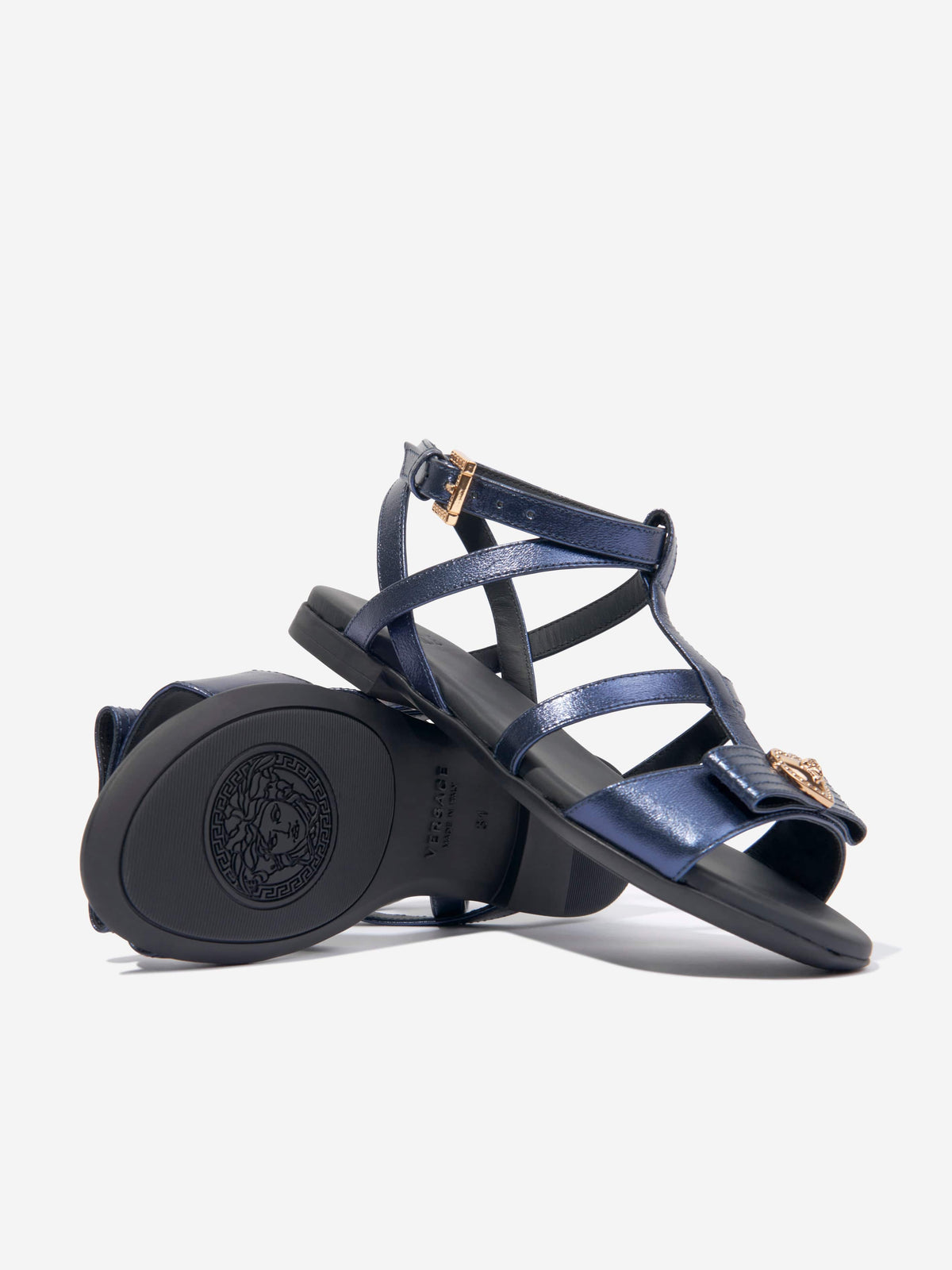 Meduse Navy Blue Men\'s Sandals Sandals Versace Blue size 46 EU in Rubber - 40714737 main image 2