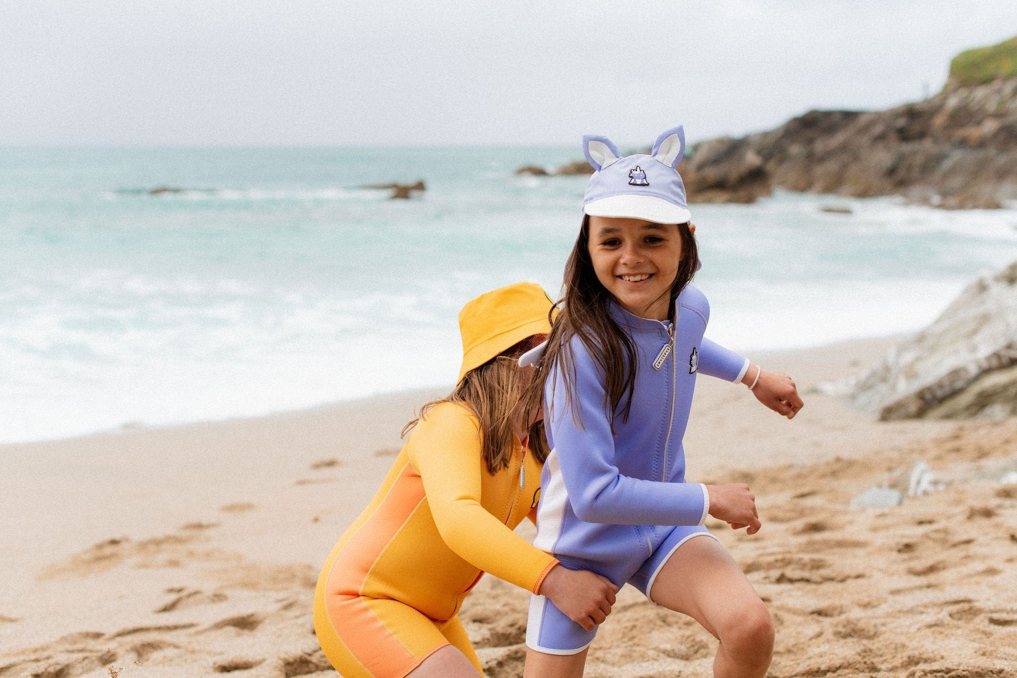 Roarsome Girls Hop The Bunny Sun Cap in Purple | Childsplay Clothing