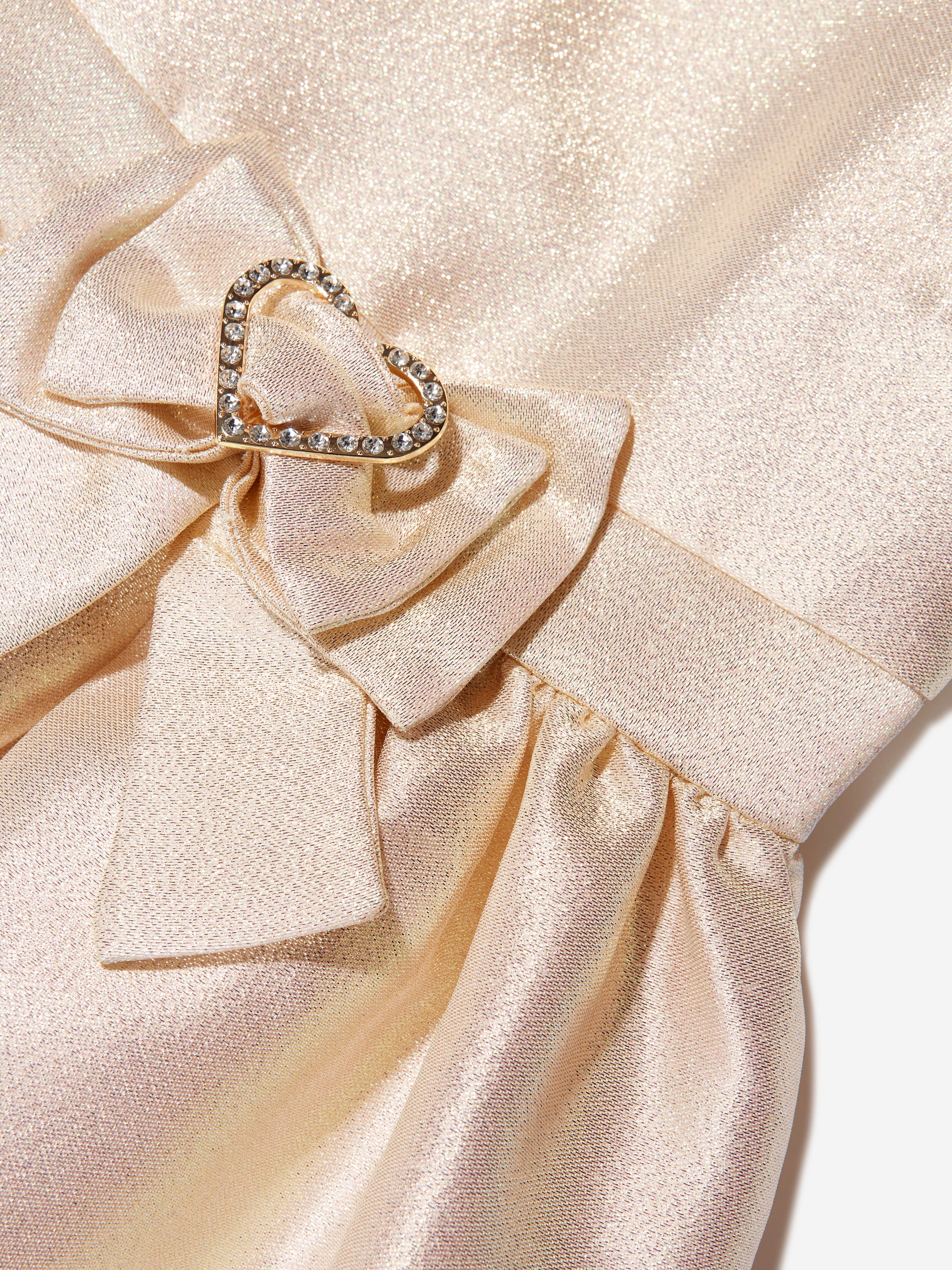 Angel's Face-Girls Gold Glitter Dress Angel's Face-Girls Gold Glitter Dress