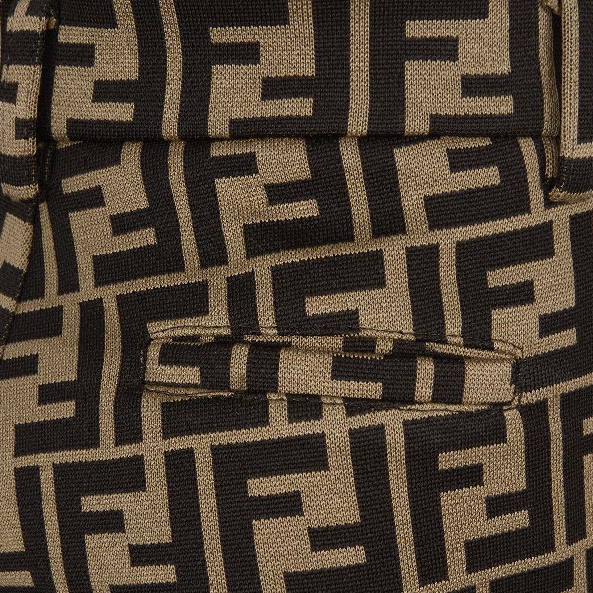 Fendi FFロゴパンツ ブラウン/ブラック Fendi Kids - Baby Boys FF Logo Trousers in Brown | Childsplay Clothing