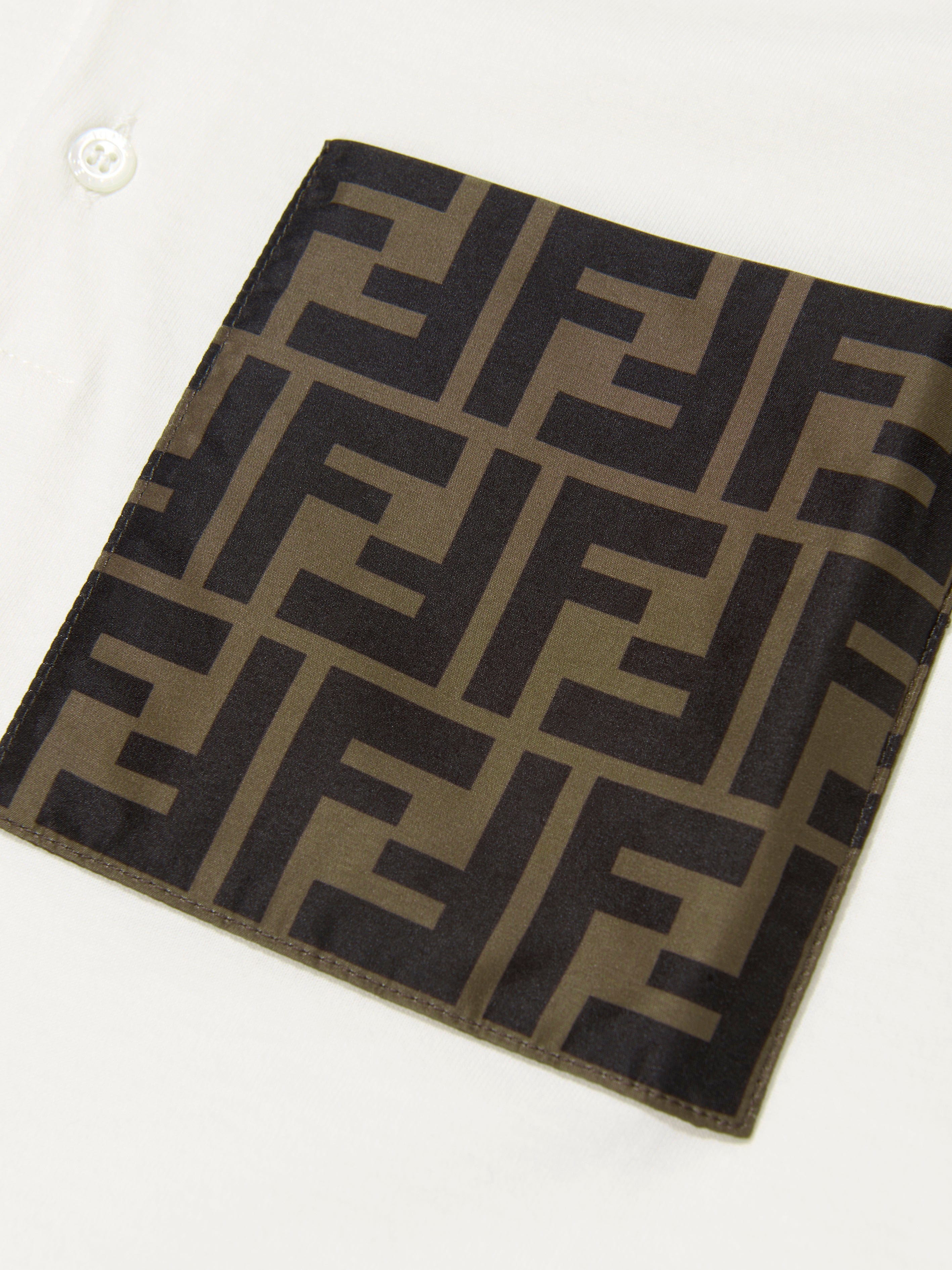 Fendi Kids - Boys FF Logo Pocket Polo Shirt | Childsplay Clothing
