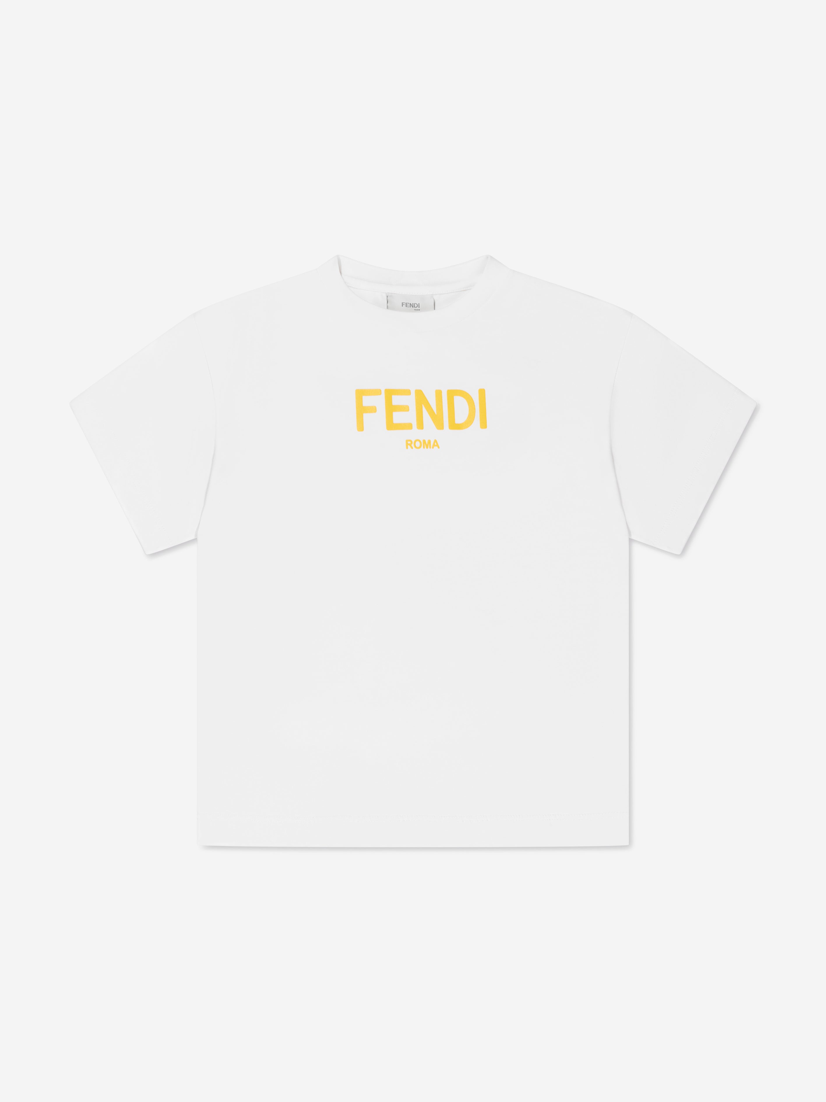 FENDI KIDS 3A（100cm） Tシャツ　ネイビー×蛍光イエロー FENDI KIDS 3A（100cm） Tシャツ ネイビー×蛍光イエロー
