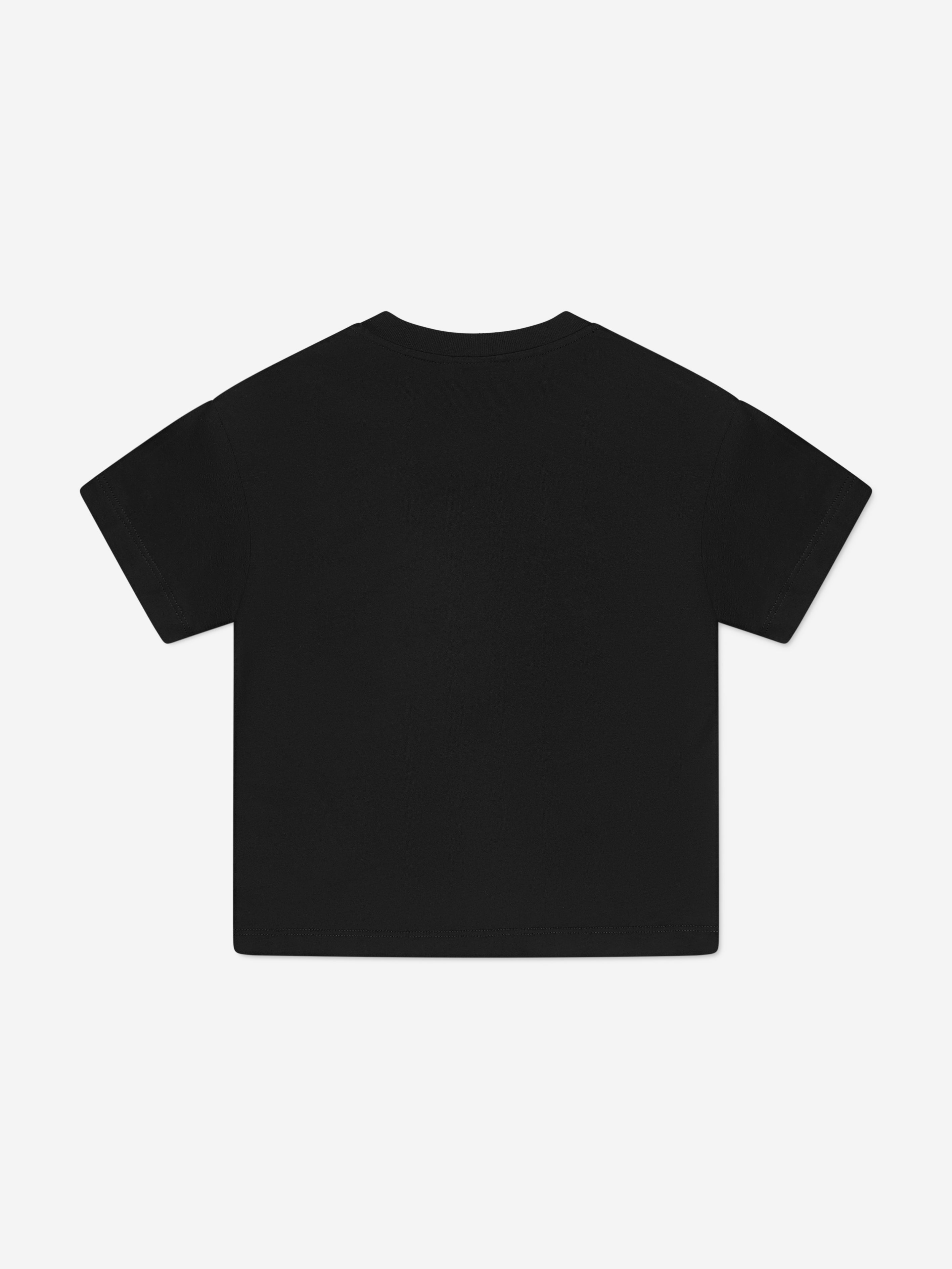 Fendi Kids Logo T-Shirt in Black