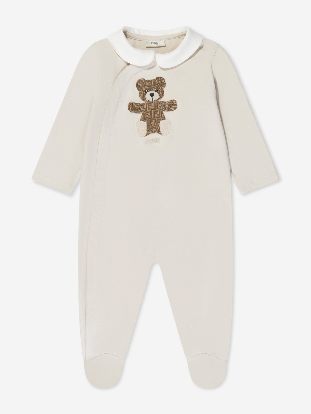 Fendi Kids - Baby Bear Babygrow Gift Set (2 Piece) in Beige 