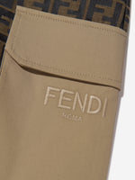 Brown Reversible trousers Fendi Kids - Vitkac Canada