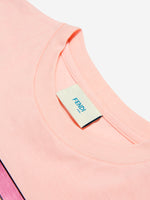 Fendi - Girls Pink Cotton Bag T-Shirt