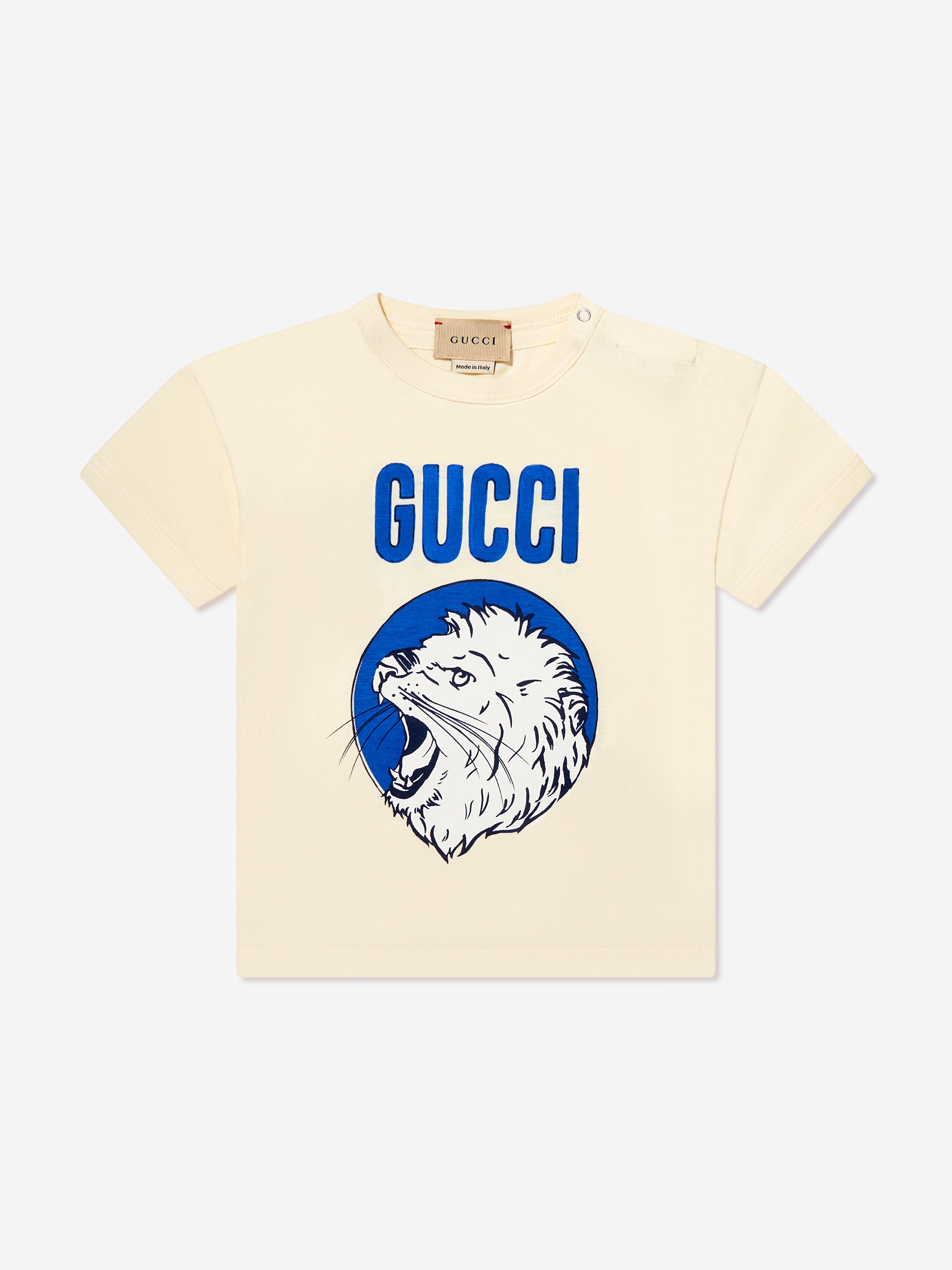 Baby Boys Lion Logo T-Shirt in Ivory | Childsplay Clothing