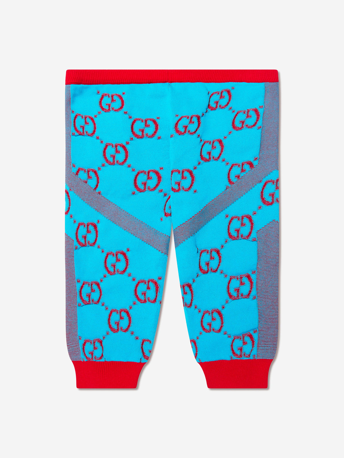 Gucci Baby Girls GG Logo Leggings in Blue | Childsplay Clothing