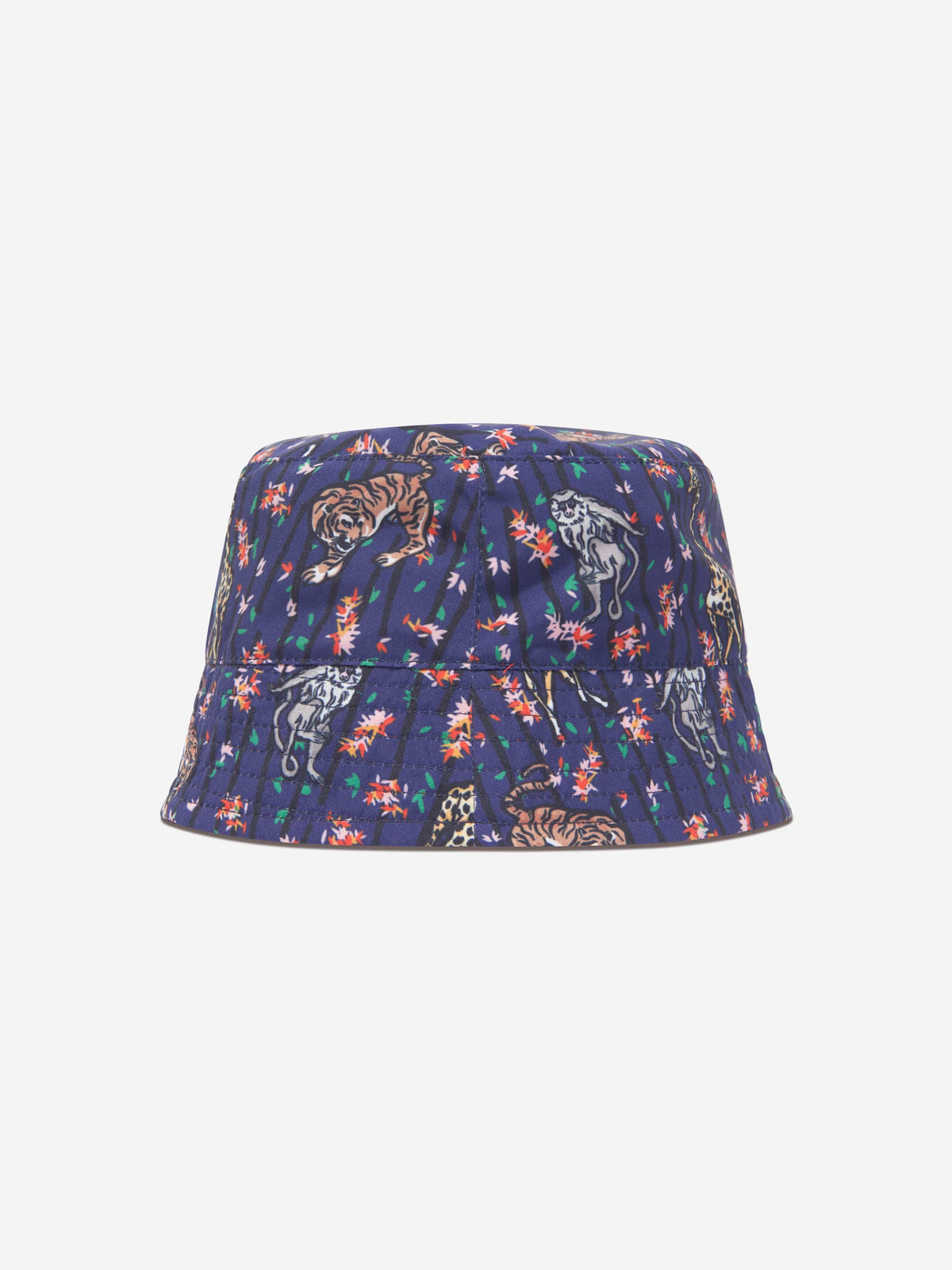 KENZO KIDS - Girls Reversible Bucket Hat in Blue 