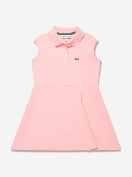 Kids Sleeveless Polo Dress Pink | Childsplay Clothing