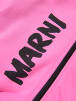 Marni Kids monogram-print zip-up Hoodie - Farfetch
