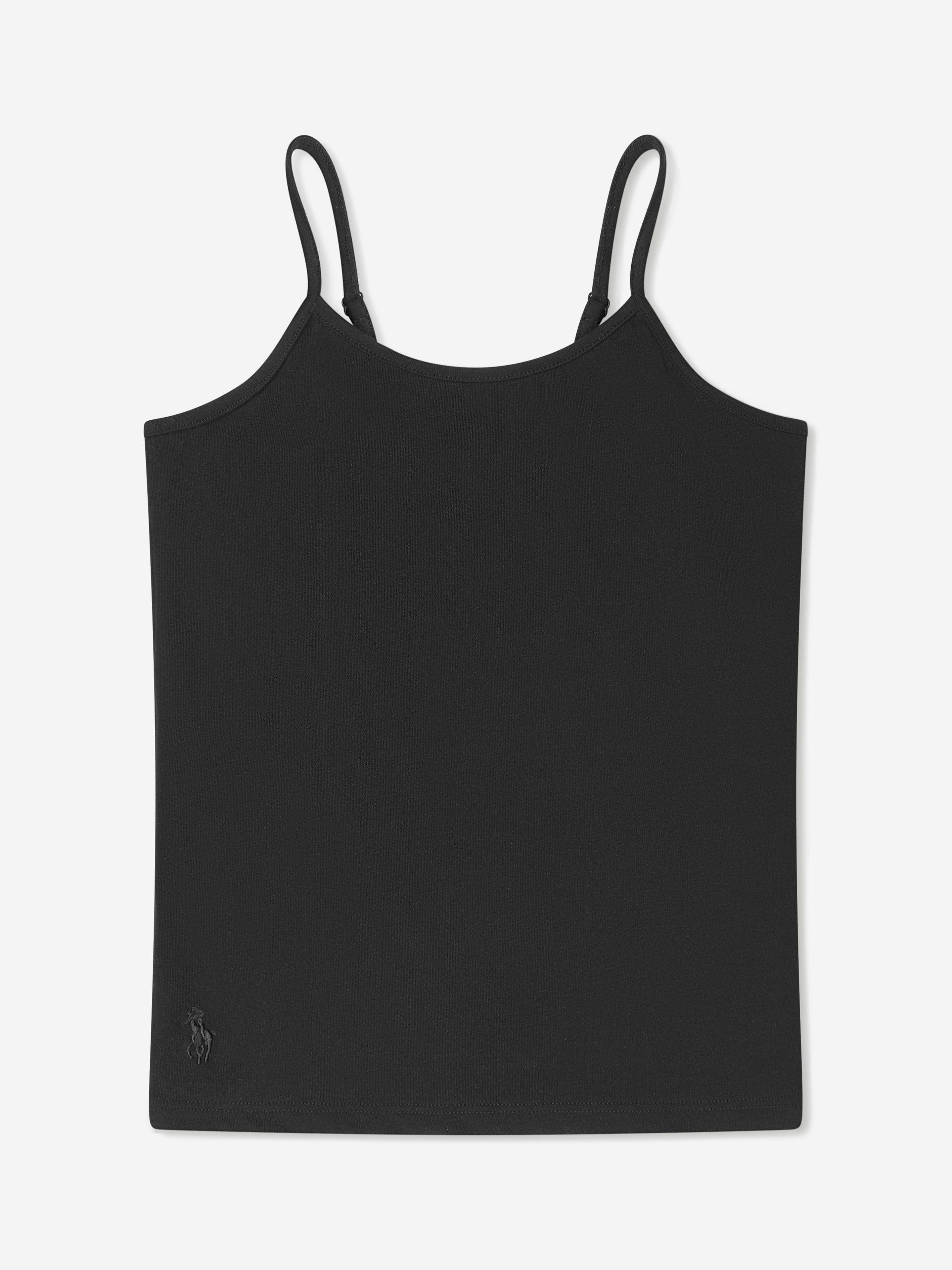 Ralph Lauren Girls 2 Pack Camisole Set in Black | Childsplay Clothing