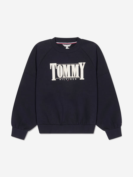 Tommy Hilfiger - Girls Sateen | Logo Sweatshirt Clothing Childsplay